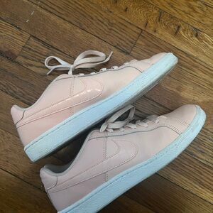 Nike Pink Low-Top Sneakers with White Accents